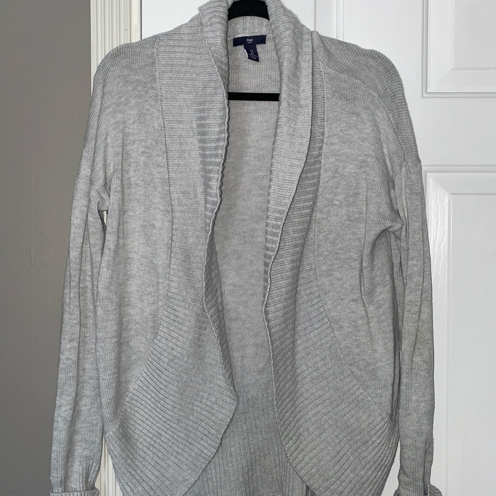 Gray cardigan